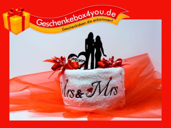 Handtuchtorte Mrs. & Mrs.