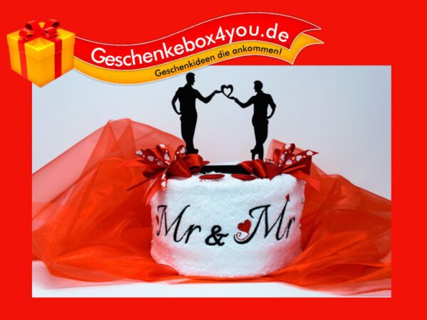 Handtuchtorte Mr. & Mr.