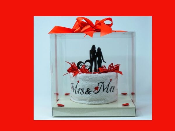 Handtuchtorte Mrs. & Mrs. – Bild 3