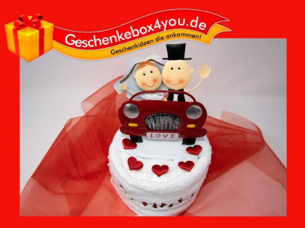 Handtuchtorte Fahrt ins Glück