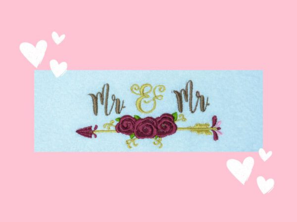 Handtuchtorte Rosa Traum Mr. & Mr. – Bild 4