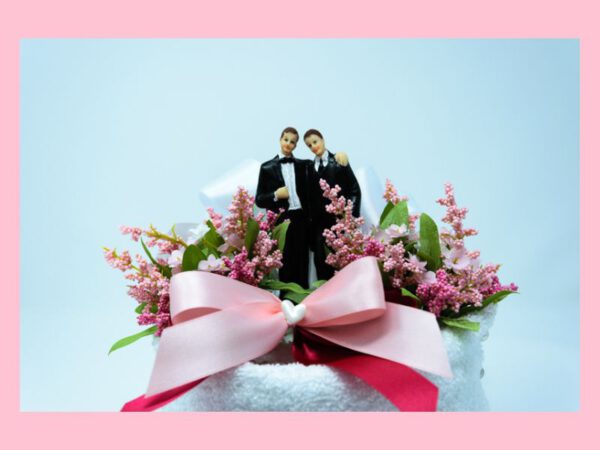 Handtuchtorte Rosa Traum Mr. & Mr. – Bild 2