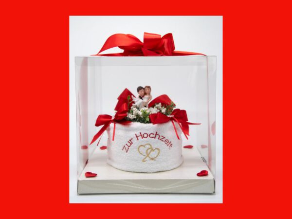 Handtuchtorte Zur Hochzeit Mr. & Mrs. – Bild 2